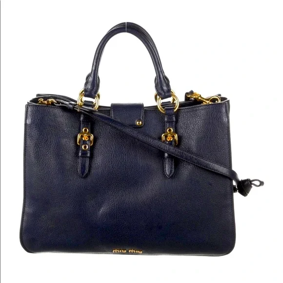 Miu Miu large madras tote bag - Picture 4 of 4